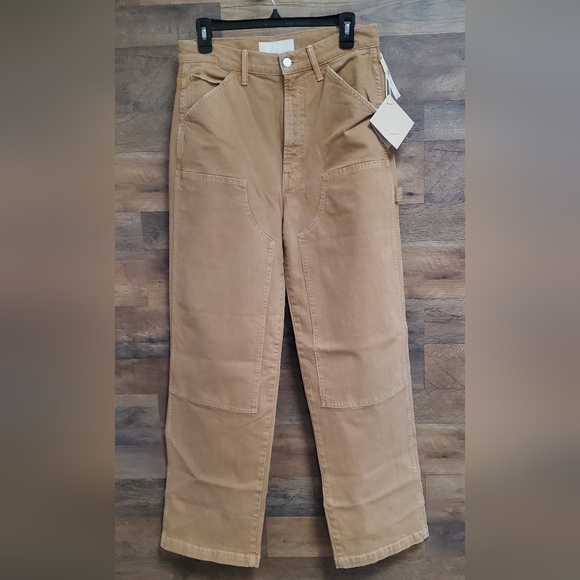 Nwt MOTHER Bee's Knees Stud Finder Wide-Leg Pants - Picture 9 of 9